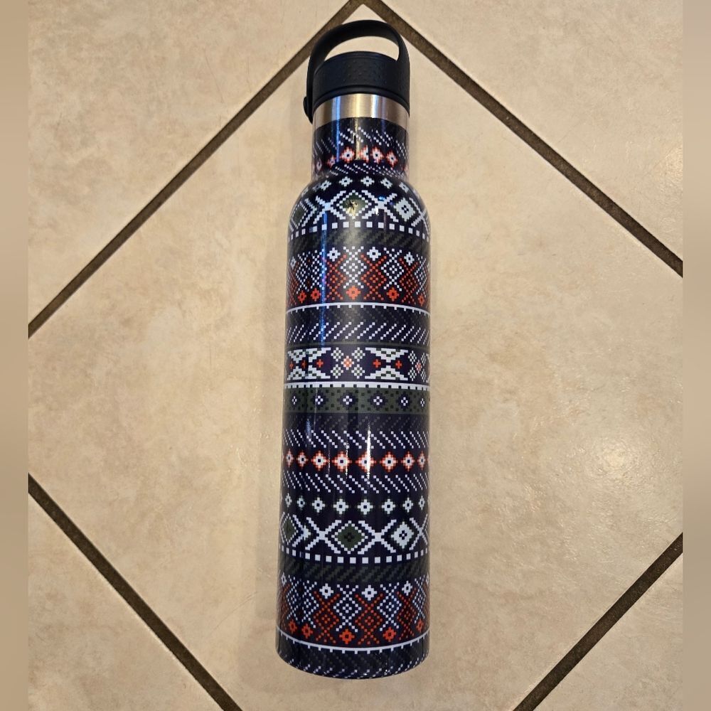TAL Patterned Insulated Double Wall Stainless Steel Water Bottle -